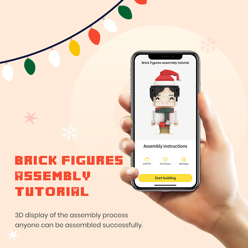 Graduation Gift for Kids Customizable Fully Body 2 People Graduation Gift Ideas For Guys Custom Brick Figures Children and Friends Brick Figures