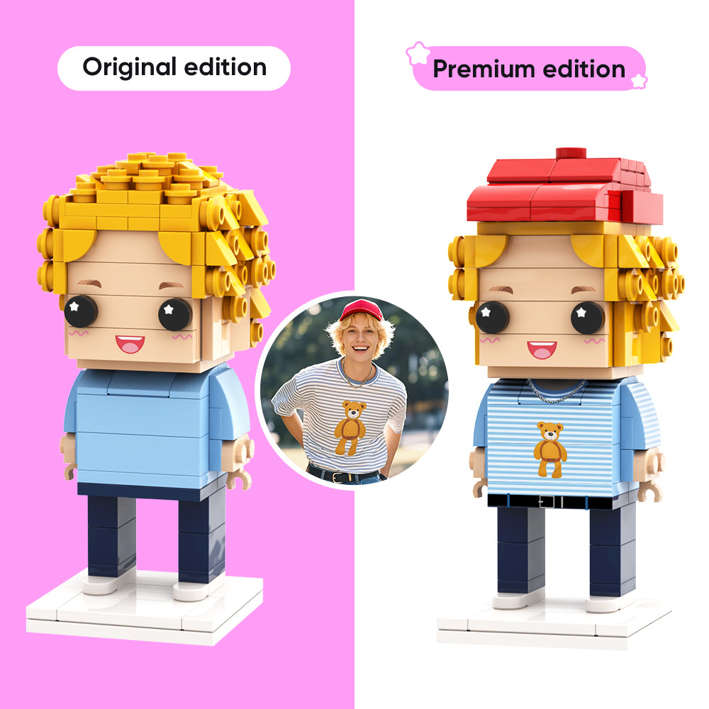 Son's Birthday Gifts Full Custom Brick Figures Personalized Photo Brick Figures