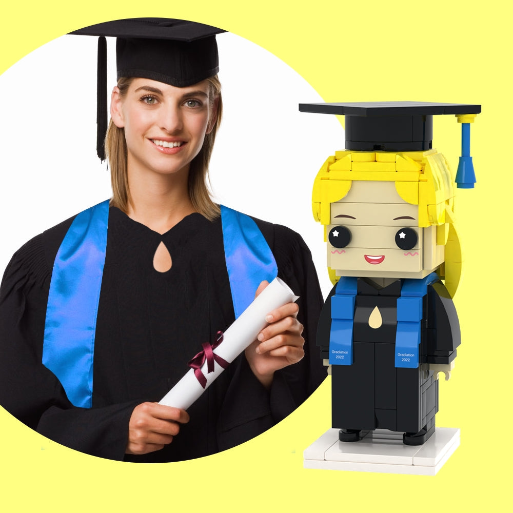 Graduation Gift Custom Brick Figures Full Body Customizable 1 Person Gift For Him