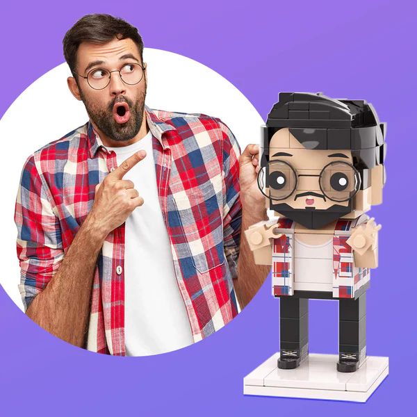 Graduation Gift For Her Full Body Customizable 1 Person Custom Brick Figures