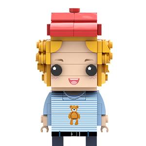 Full Body Customizable 1 Person Custom Brick Figures Small Particle Block Toy Universal Interlocking Plastic Toy Brick Me Figures Funny Girl Christmas Gifts For Girlfriend