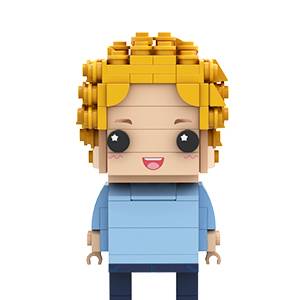 Full Body Customizable 1 Person Custom Brick Figures Small Particle Block Toy Universal Interlocking Plastic Toy Brick Me Figures Funny Girl Christmas Gifts For Girlfriend