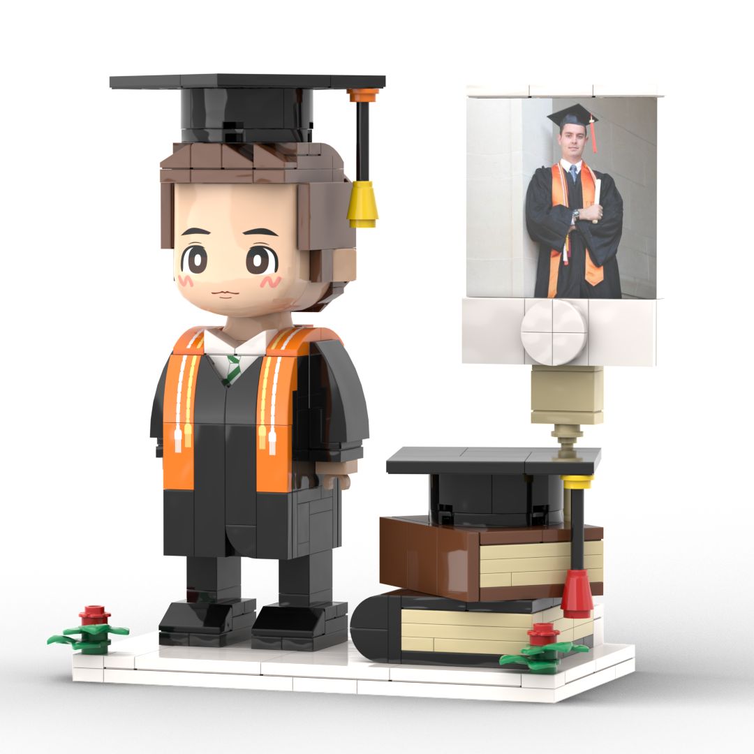 Firefighter Gift Customizable 1 Person Gift Full Body Custom Brick Figures Occupational Gift