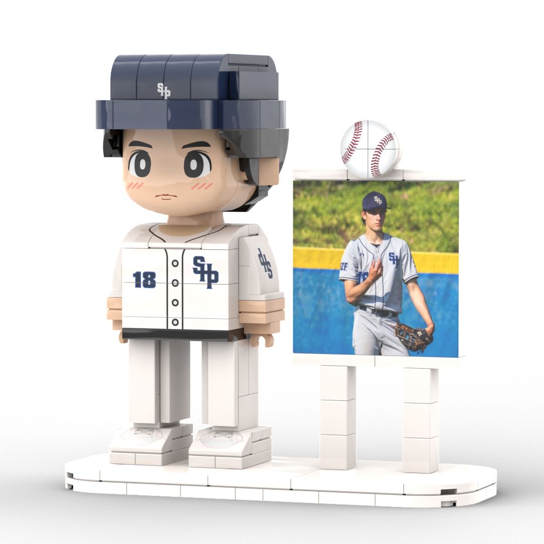 Gift for Police Customizable 1 Person Gift Full Body Custom Brick Figures Occupational Gift