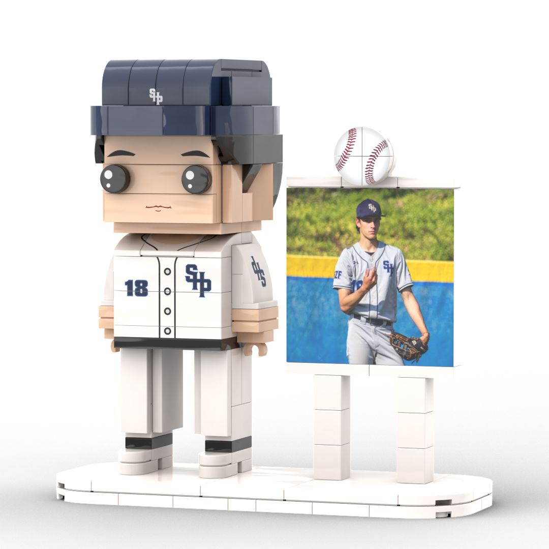 Gift for Police Customizable 1 Person Gift Full Body Custom Brick Figures Occupational Gift