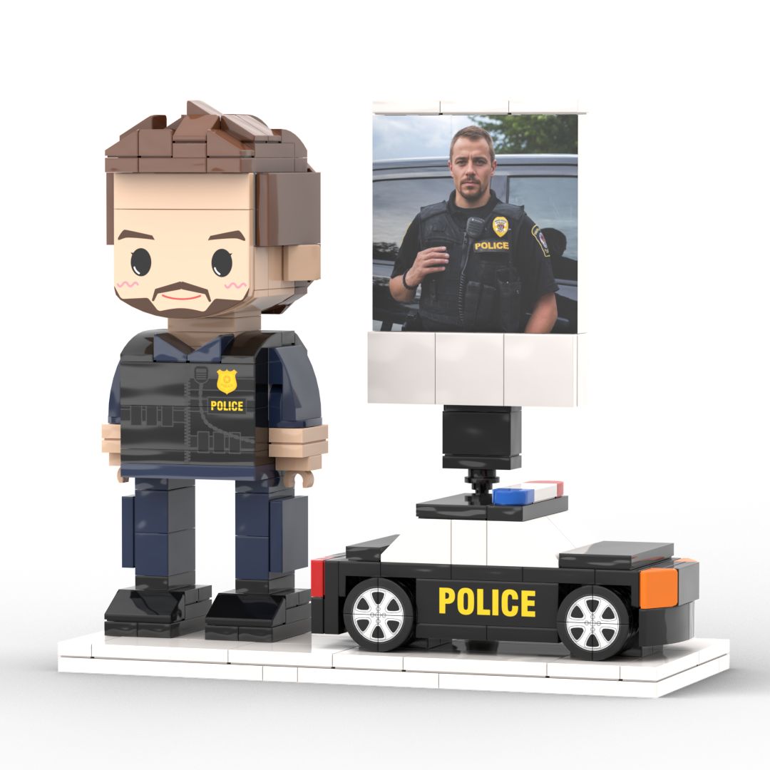 Firefighter Gift Customizable 1 Person Gift Full Body Custom Brick Figures Occupational Gift