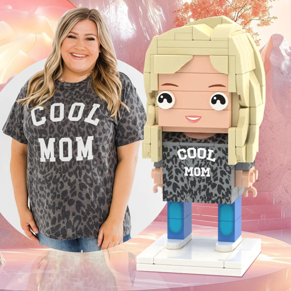 Full Body Customizable Brick Figures 1 Person Mother's Day Gift