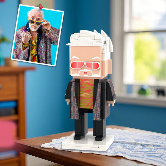 Custom Brick Figures for Dad Personalized Full Body 1 Person Father's Day Keepsake