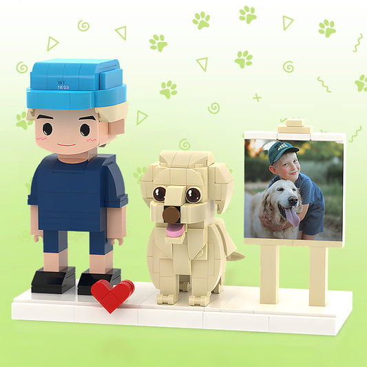 Customizable Fully Body People With Dog Pets Lovers Gifts